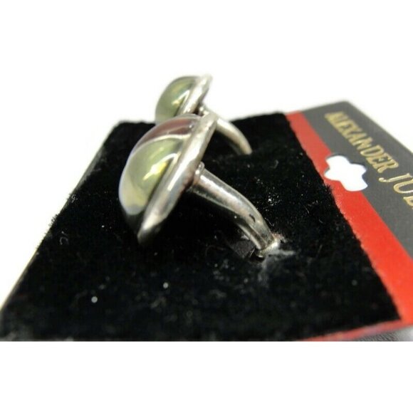 Vintage Alexander Julian Cufflinks Silver Plated Enamel - Picture 11 of 14
